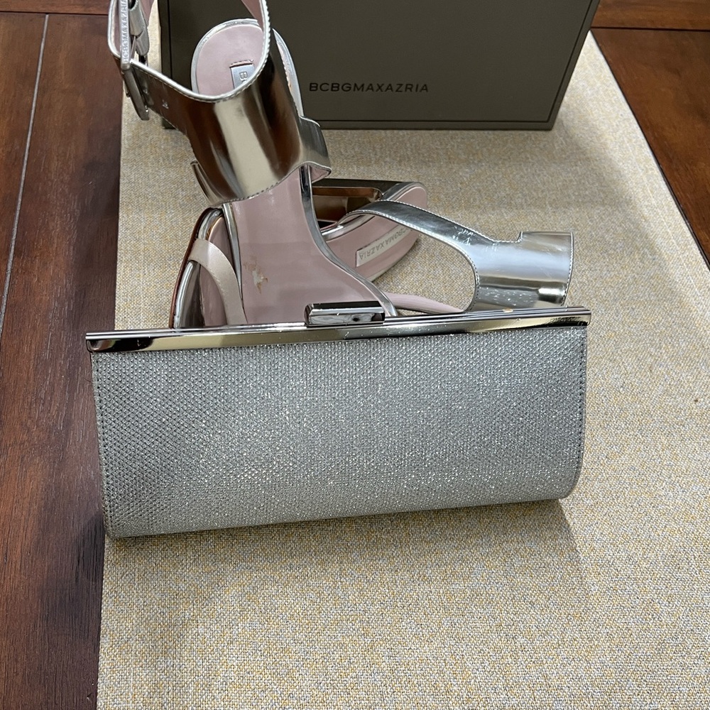 ❤️Charming Charlie’s Elegant Silver Clutch